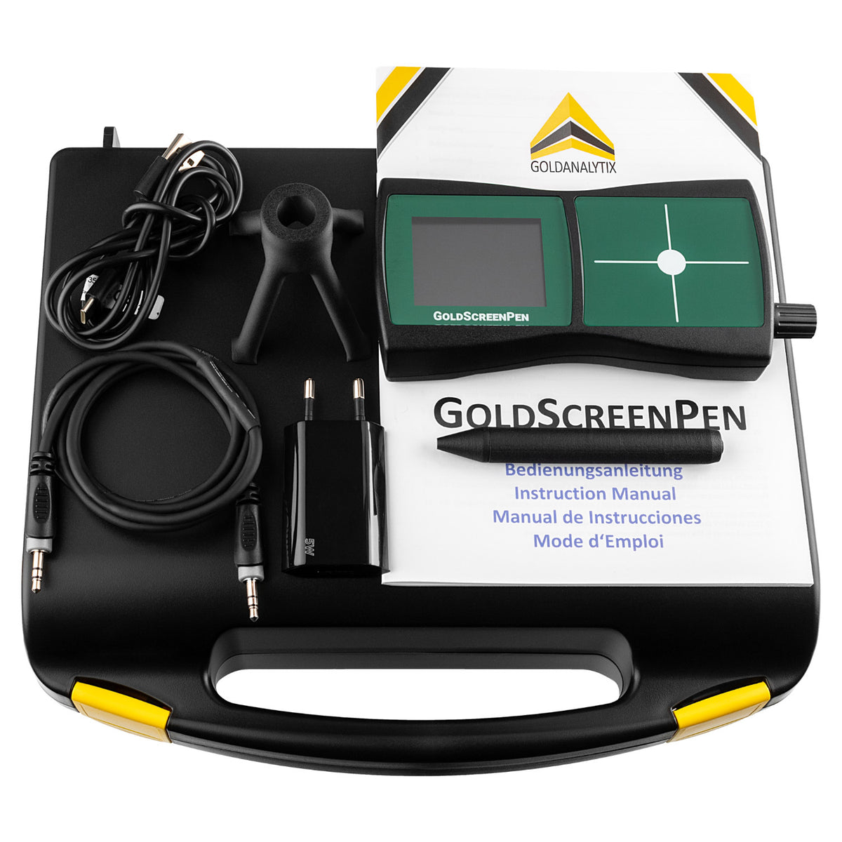 GoldScreenPen conductivity testing pen close up