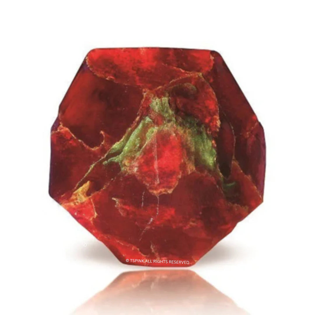 Garnet™ SoapRocks® handmade red gemstone glycerin soap, cranberry scented natural artisan soap with botanical oils and vitamins