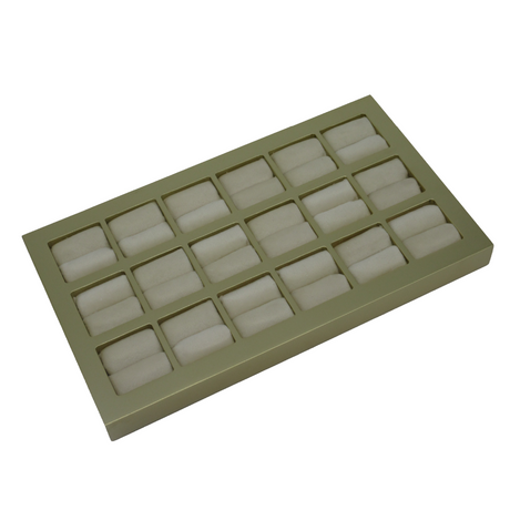 Gold Look Ring Display Tray – Holds 18 Rings