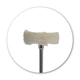 2.35 mm metal shaft of mounted flannel lap, compatible with rotary tools and micromotors