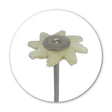 Mounted Bristle Hair Brush - White
