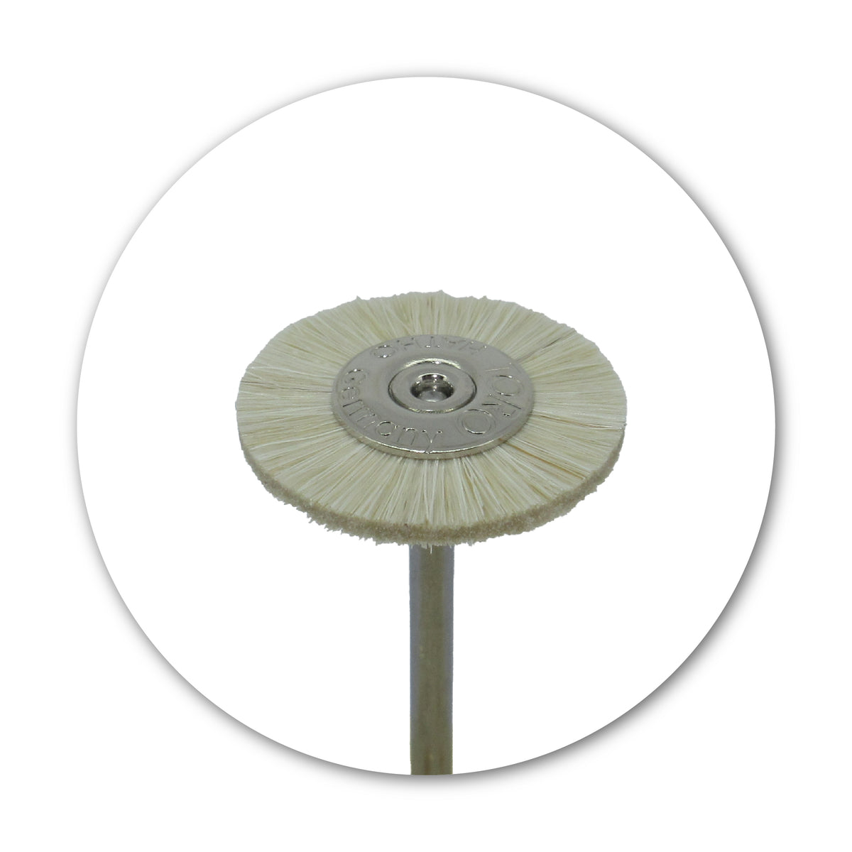 TORO Premium Goat Hair Jewelry Polishing Brush 19mm Front View