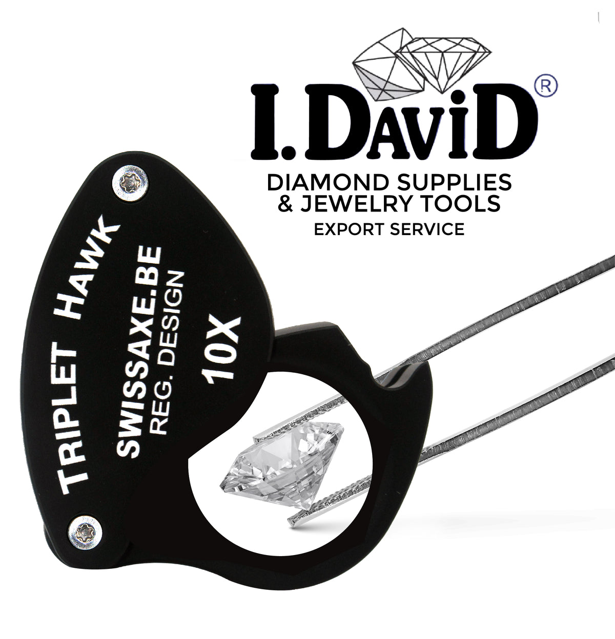 SwissAxe Hawk professional magnifier for jewellers and gemologists