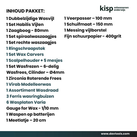 Starterspakket Wasbewerking - Kisp - Schooljaar 2026 - 2027