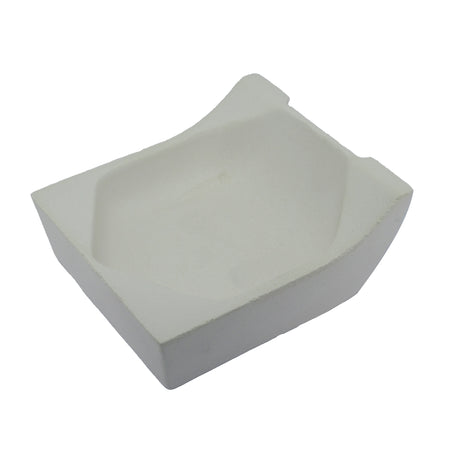 Square ceramic crucible high back 600g for gold melting