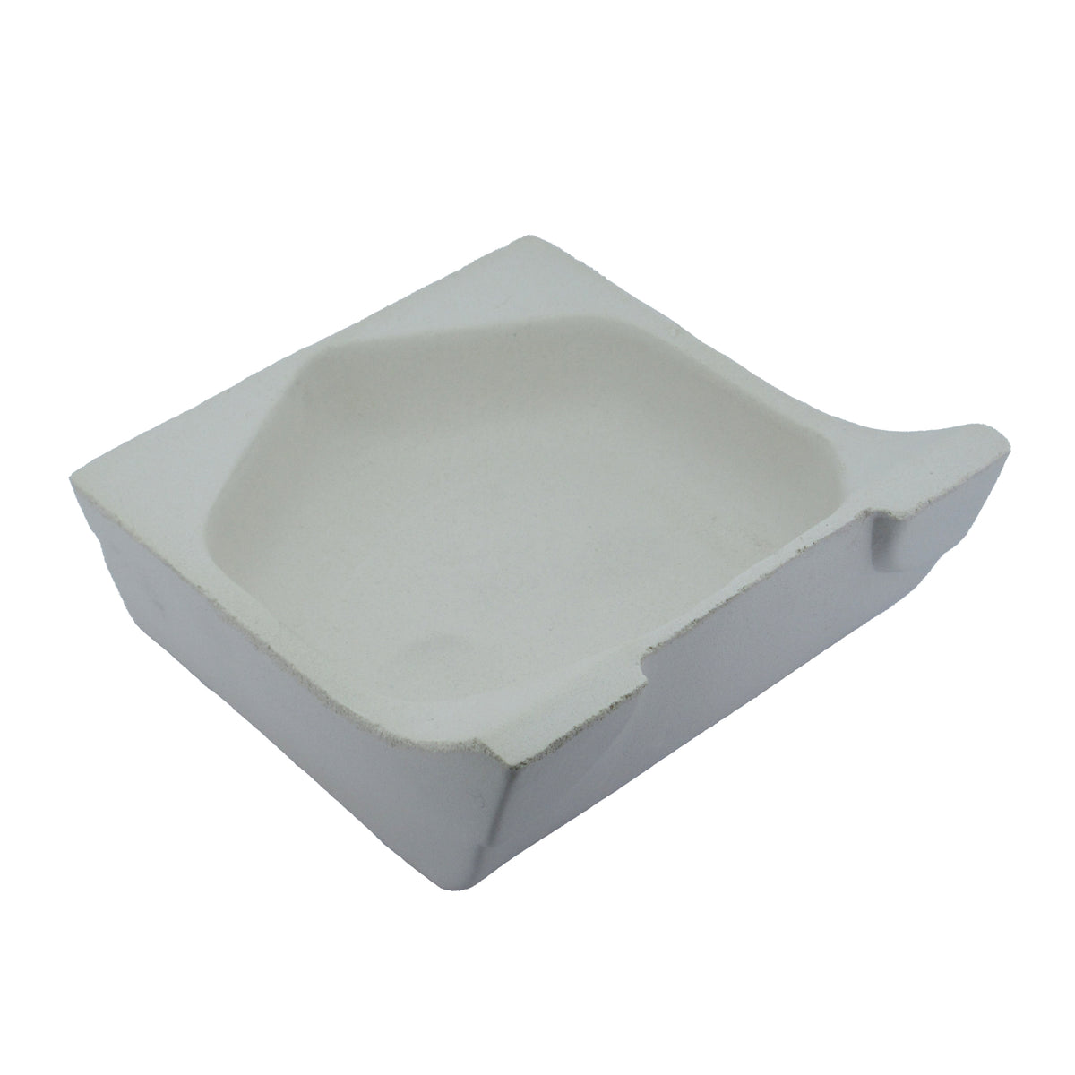 Durable high back ceramic crucible for metal casting