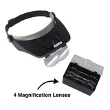 hands free magnifying visor for crafts sewing embroidery and model building
