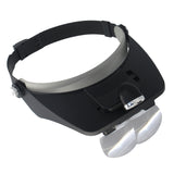 professional headband magnifier with light for jewelry making and precision tasks
