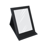 Leather mirror for jewelry display on retail counter