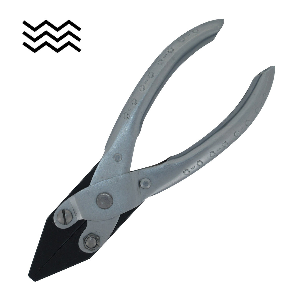 Parallel flat nose pliers 140mm with serrated jaws for jewellery making