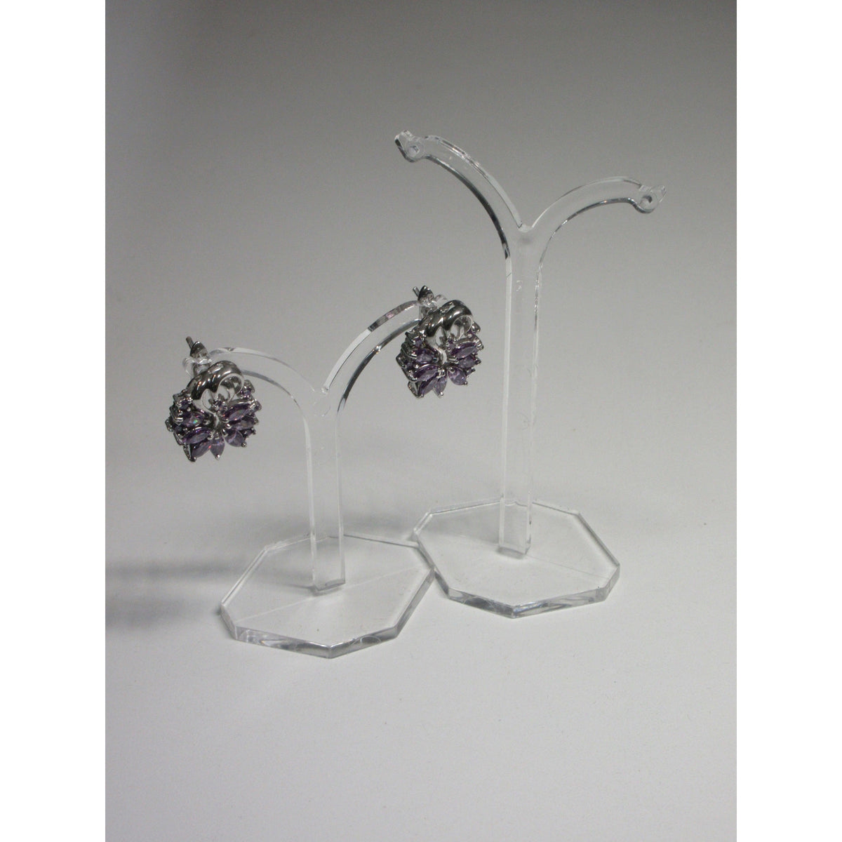 Plastic Earring Stand - Transparant