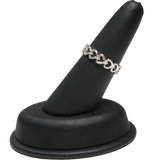 Ring Display - White or Black Simili Leather