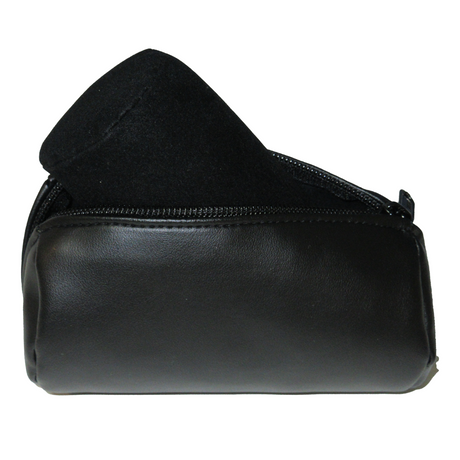 Premium black small bangle roll with suede interior