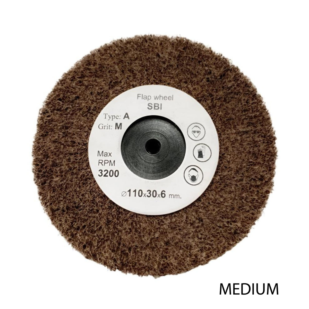 100mm abrasive fibre finishing wheel for jewellers and goldsmiths