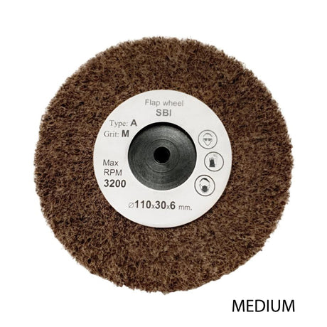100mm abrasive fibre finishing wheel for jewellers and goldsmiths