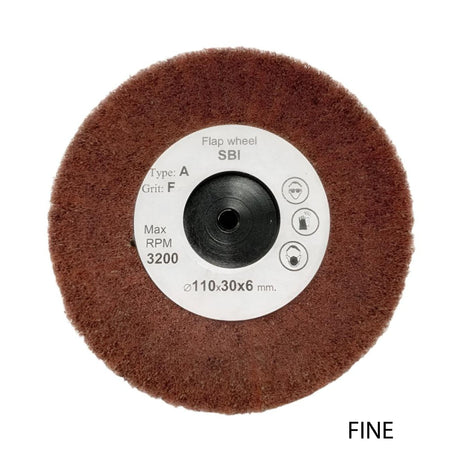 Jewellery satin finishing wheel for creating uniform matte surfaces
