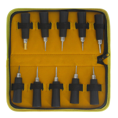 Professional 10 piece stone setting tool set