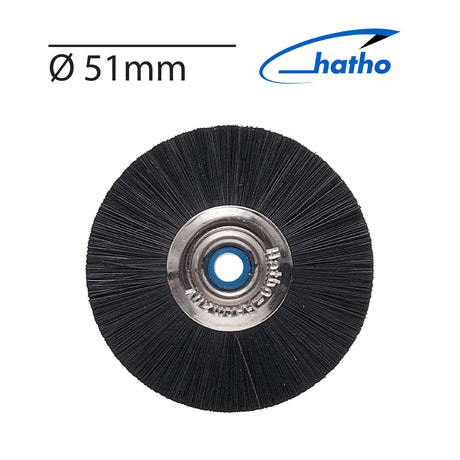 HATHO Slimline white soft goat hair jewellery polishing brush