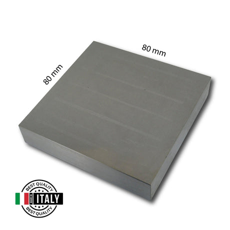 Italian steel dapping block for jewelers, goldsmiths, and silversmiths