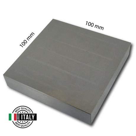 Professional steel forming block for shaping and doming precious metals