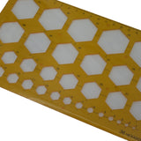 Hexagon gemstone setting template for jewelry making