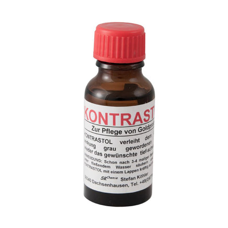 Kontrasol touchstone care solution for precious metal testing