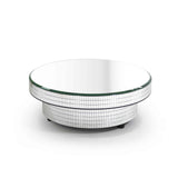 Turntable w/ Top Mirror Jewelry Display - Gold or Silver - Ø185mm