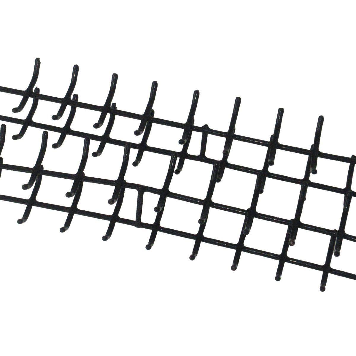2-tier ultrasonic jewelry cleaning rack holding multiple rings and necklaces during cleaning process