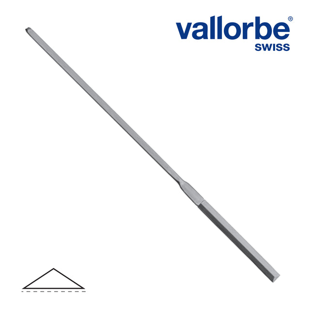 Vallorbe Swiss-made barrette parallel handle file for miniature sculpting, jewellery and watchmaking, 155mm
