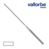 Vallorbe Swiss-made square handle files for miniature sculpting, 155mm, assorted grades from extra coarse to ultra fine