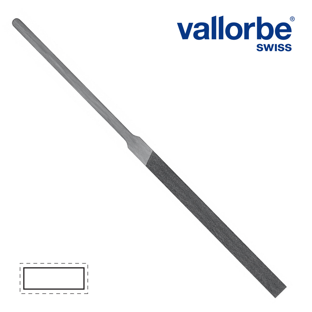 Vallorbe Habilis pillar file 215mm Cut 00 for jewellery wax shaping and metal filing