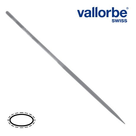 Vallorbe oval needle file for precision jewelry work