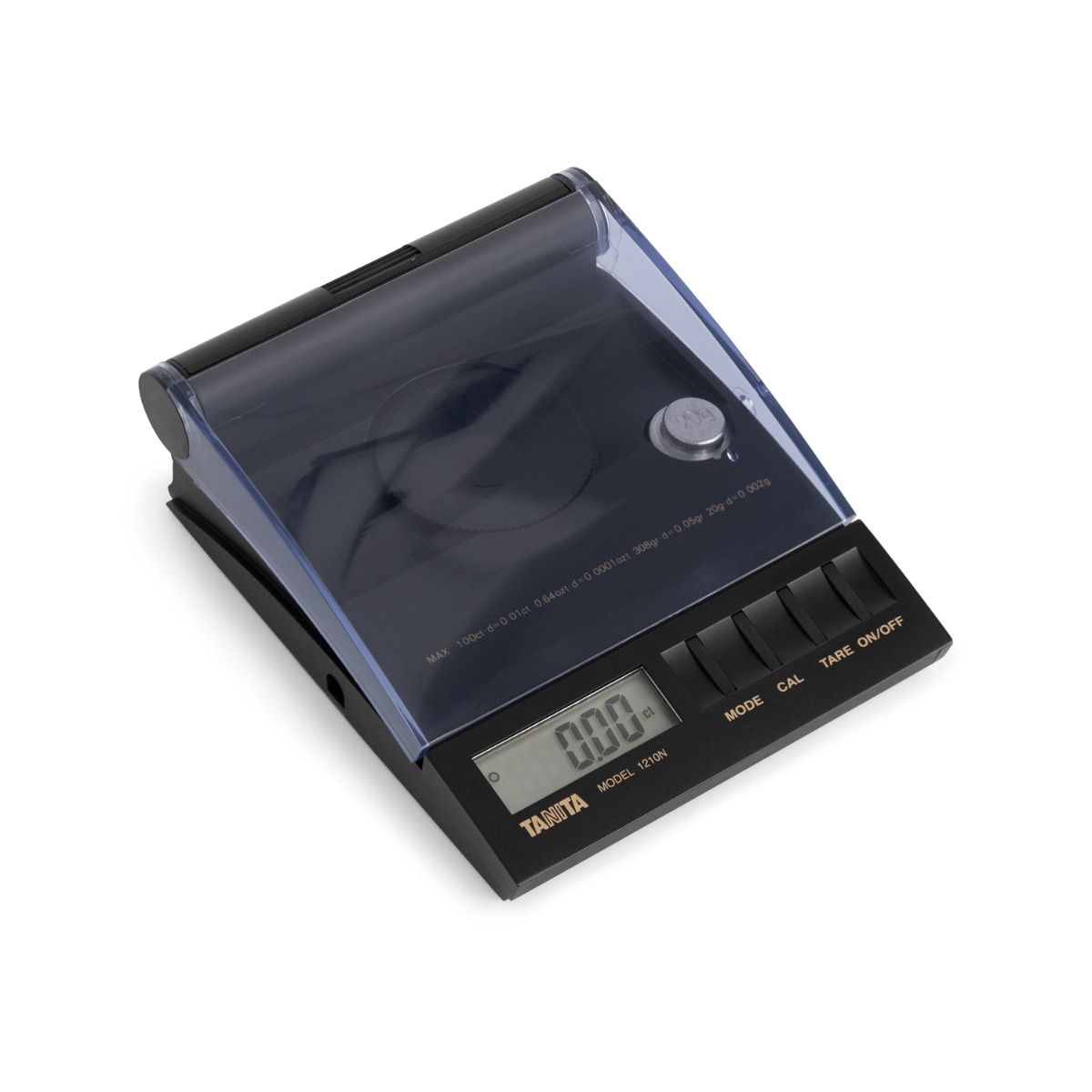 Professional gem weighing scale with soft carry case