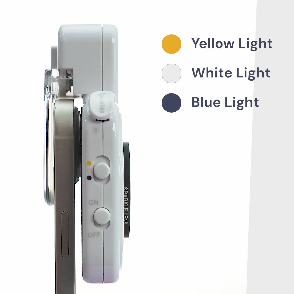 Portable GemSparkle lighting device used for professional jewelry photos on smartphone. video