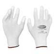 Precision work gloves with PU coated fingertips size 8