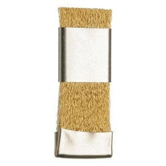Brass scrubbing brush with grafter for jewellers 55 × 20mm