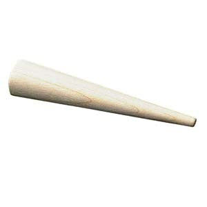 Seasoned wood ring shell mandrels for emery rings with pre-drilled center hole.