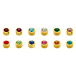 CAFLON BIRTHSTONES - GOLD PLATED OR WHITE STAINLESS - ASS. COLORS