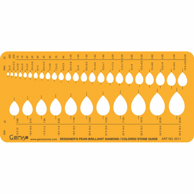 Gemax Jewelry Template - PEAR - #2011